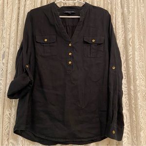 Jones New York Signature Linen Blouse